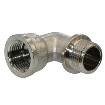 Угол латунный никелированный 1/2" вн-нар KOER KF.L06MF