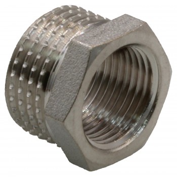 Футорка латунная никелированная KOER KF.F0406 нар-вн 1/2"x3/8"