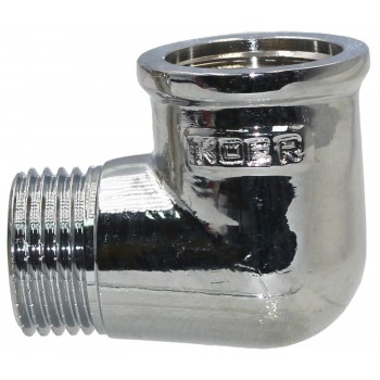 Угол латунный хромированный 1/2" вн-нар KOER KF.L06MF.CHR