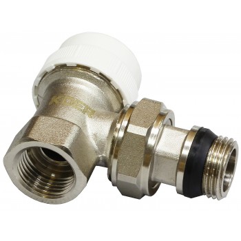 Термостатический радиаторный кран угловой KOER KR.921-Gi - 1/2" под термоголовку М30x1.5