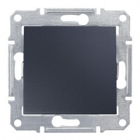 Выключатель одноклавишный Schneider sedna 10A IP44 Графит