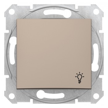 Кнопка свет Schneider sedna 10A Титан