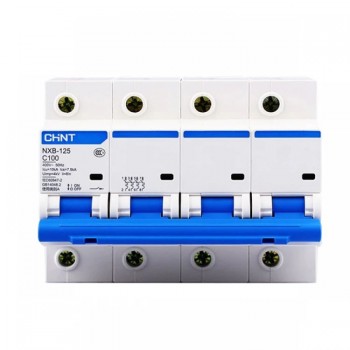 Автоматический выключатель CHINT NXB-125 10kA 4P C 100A