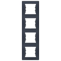 Рамка 4-постовая вертикальная Schneider Electric Sedna Графит