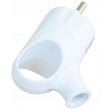 Вилка Titanum TF-PL316G-W угловая с заземлением (белый)