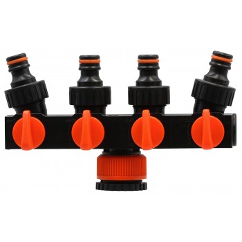 Планка-адаптер распределительная Aquapulse AP 1024 с 4-мя запорными кранами