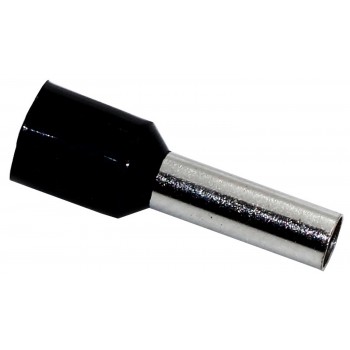 Изолированный наконечник втулочный Takel HB 6/12, черный, 100шт