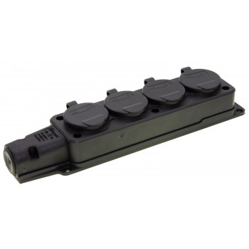 Розетка Bemis BK1-1402-3614 IP54 четверна 1х16А с заземлением