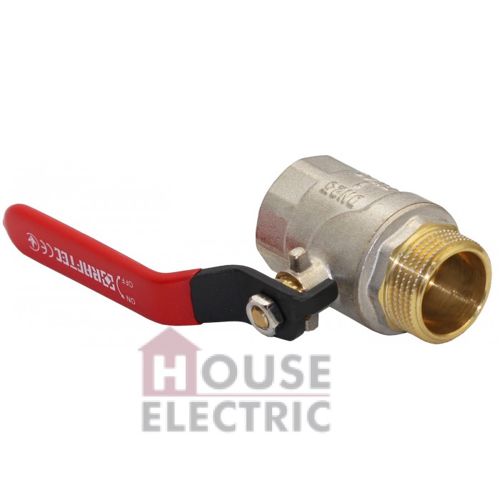 Кран шаровый Raftec RED PN40 вн-нар 1" ручка