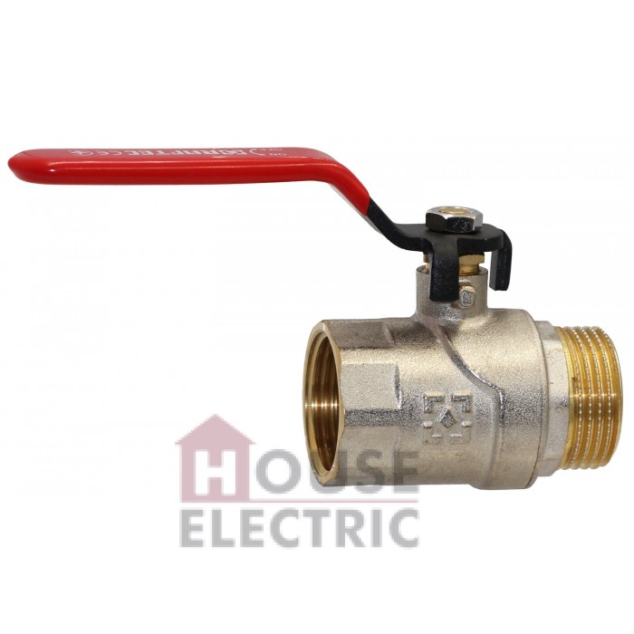 Кран шаровый Raftec RED PN40 вн-нар 1" ручка