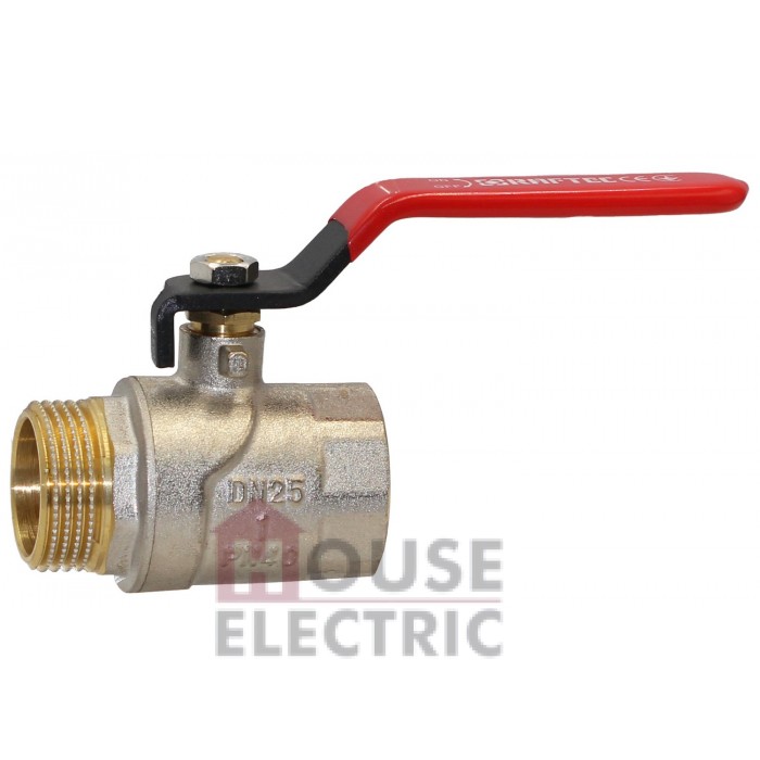 Кран шаровый Raftec RED PN40 вн-нар 1" ручка