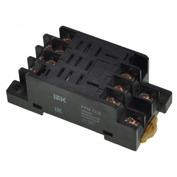 Разъем модульный IEK РРМ77/3 (PTF11A) для промежуточного реле РЭК77/3 (LY3)