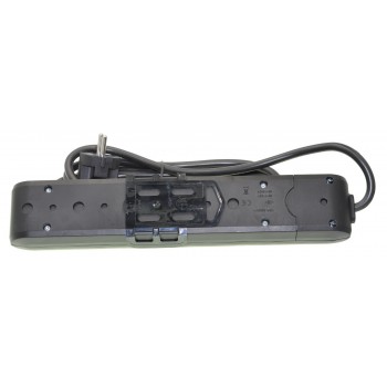 Удлинитель Viko Multi-Let 5 гнезд на 3 метра с заземлением с кнопкой Чорный