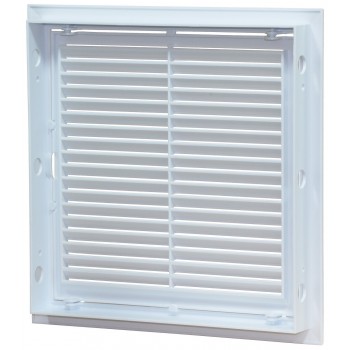 Ревизионная дверца МиниМакс 200*200 белая с решеткой