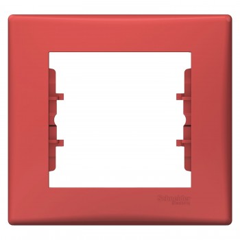 Рамка 1-постовая Schneider Electric Sedna Красный