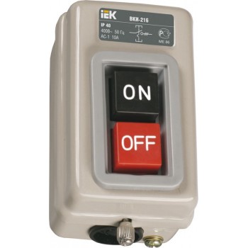 Кнопочный пост управления VKI-216 10A 230/400V IP40 IEK