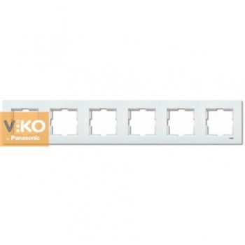 Рамка 6-постовая горизонтальная VIKO Karre Белый