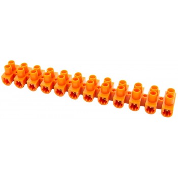 Клеммная колодка делимая, 12групп e.tc.stand.12.20.orange, 30 А, E.NEXT оранжевая