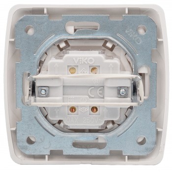 Выключатель двухклавишный VIKO Carmen белый