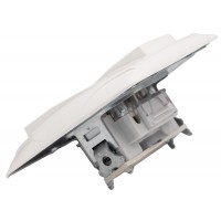 Выключатель двухклавишный VIKO Carmen белый