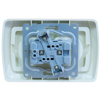 Розетка двойная без заземления Viko Carmen белая