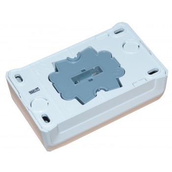 Розетка накладная двойная без заземления Viko Vera белая