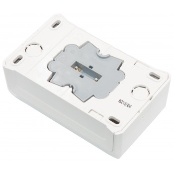 Розетка накладная двойная c заземлением Viko Vera белая