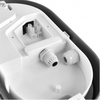 Светодиодный светильник влагозащищенный овальный VIDEX 5000K VL-BH12O-155 IP65 15W серый