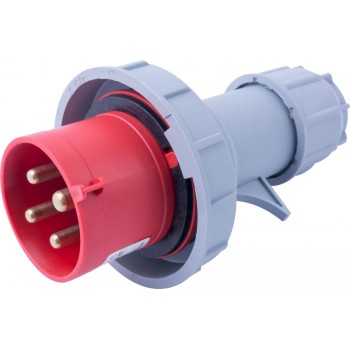 Силовая вилка переносная E.NEXT e.plug.014.16.67, 4P., 400В, 16А, IP67