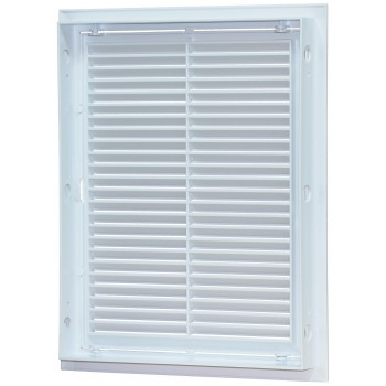 Ревизионная дверца МиниМакс 200*250 белая с решеткой