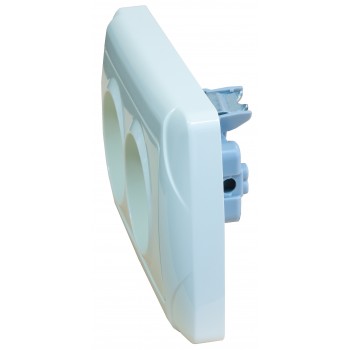 Розетка двойная без заземления Viko Carmen белая