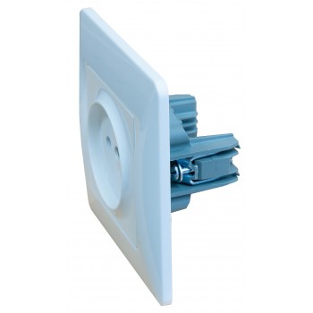 Розетка одинарная без заземления Videx Binera VF-BNSK1-W белая