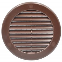 Вентиляционная решетка Awenta TRU-14 BR d100 коричневая