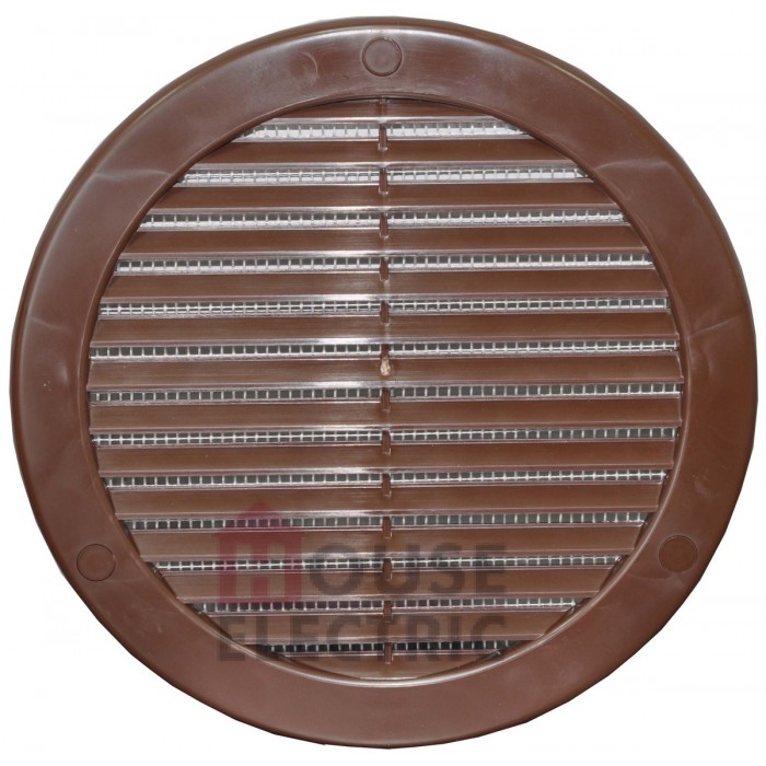 Вентиляционная решетка Awenta TRU-18 d150 коричневая