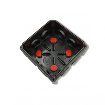 Коробка монтажная распределительная Plank IP55 герметичная Черная 100*100*50