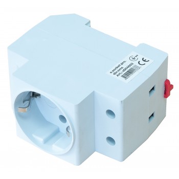Розетка с установкой на DIN-рейку E.NEXT e.socket.pro.din.tms 230В L+N+PE IP20 с заземлением