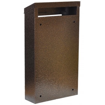 Почтовый металлический ящик индивидуальный коричневый