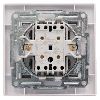 Выключатель двухклавишный Viko Karre белый