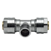 Тройник обжимной с наружной резьбой Raftec 20x1/2x20 TN-200120