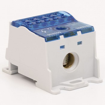 Блок распределительный на DIN-рейку Takel (вход 1х16-70мм² выход 10х2.5-16мм²) 175А