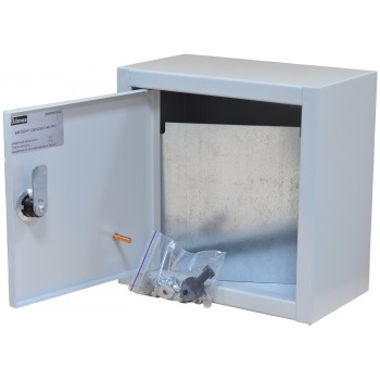 Бокс монтажный металлический навесной Bilmax БМ-25C+П (250х250х140) IP31 с монтажной панелью