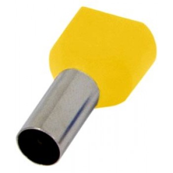 Изолированный наконечник E.NEXT e.terminal.stand.te.2.1.5.yellow (TE1508 yellow) 2x1,5 кв.мм, желтый
