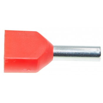 Изолированный наконечник E.NEXT e.terminal.stand.te.2.2.5.red (TE2510 red) 2x2,5 кв.мм, красный