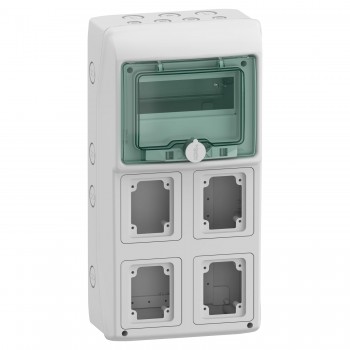 Щит распределительный Schneider Electric Mureva IP65 1x8 4-монтажных панелей