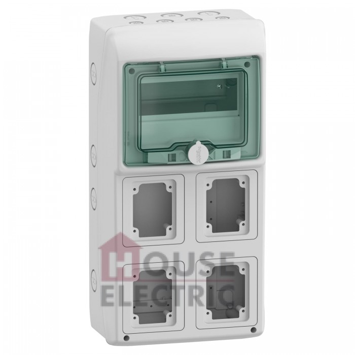 Щит распределительный Schneider Electric Mureva IP65 1x8 4-монтажных панелей