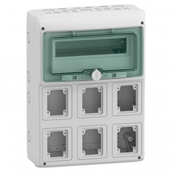 Щит распределительный Schneider Electric Mureva IP65 1x12 6-монтажных панелей