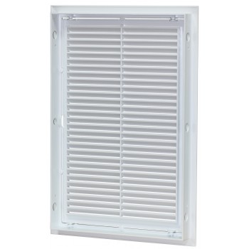 Ревизионная дверца МиниМакс 200*300 белая с решеткой