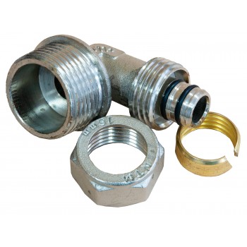 Колено обжимное с наружной резьбой ЭКО 16x3/4"