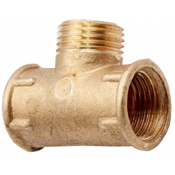 Тройник латунный 1/2" ВНВ