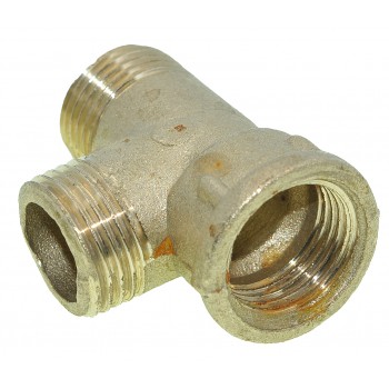 Тройник латунный 1/2" ВНН